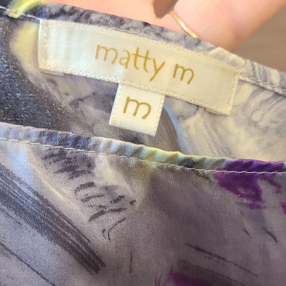Abstract silk Maddy M blouse size M - Picture 2 of 9